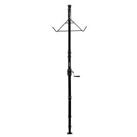 Truck Hitch Game Hoist, 500 lbs Load Capacity, Hunting Deer Hoist with 2-inch Receiver, 360-Degree Swivel Shaft & Adjustable Height