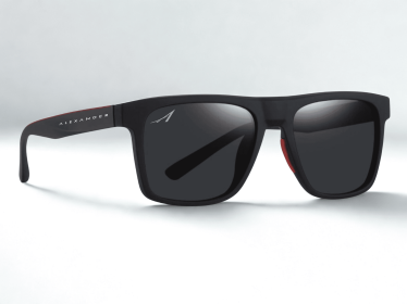 Alexander Premium Plus Polarized Sunglasses (Color: Matte Black)