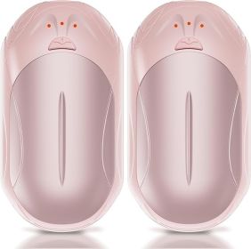 Rechargeable 2 Pack, AI Smart Chips Electric , 20Hrs Long Safe Heat, Portable Pocket Heater, Gifts for Christmas, Outdoor, Hunting, Golf (Color: PINK)